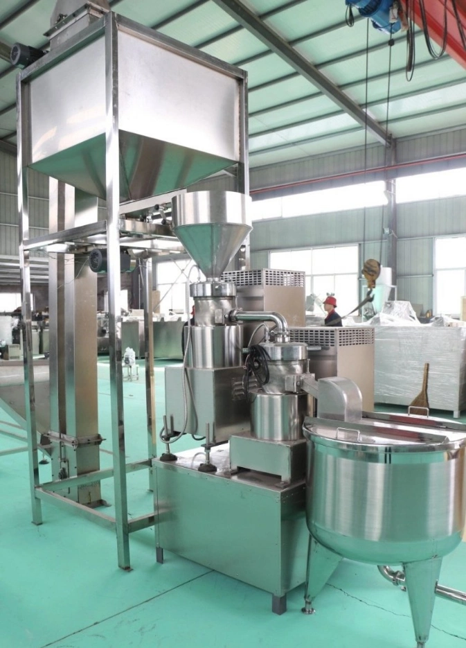 Hot Sale Automatic Continuous Groundnut Peanut Cocobean Butter Paste Sauce Making Grinding Machine Sesame Tahini Production Line