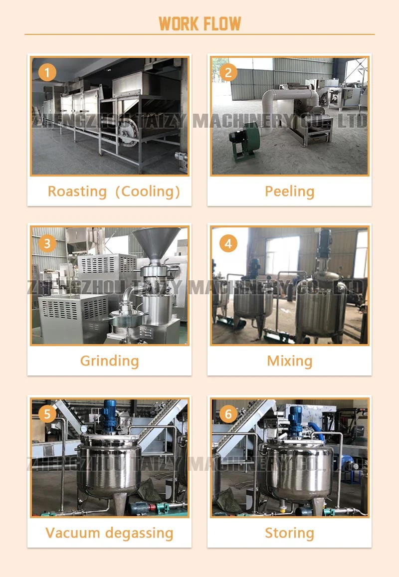 Fully Automatic Nut Butter Grinding Production Line Peanut Butter Making Machine