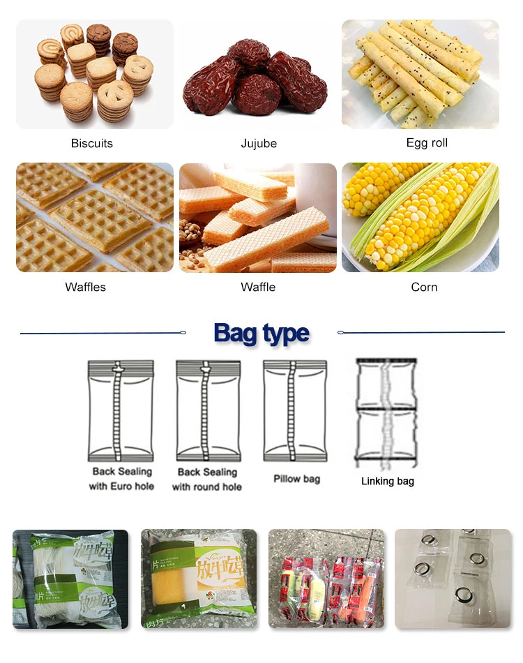 Hot Sealing Bakery Bread Bag Pillow Packing Machine Cake Bread Pita Bread Packaging Machine