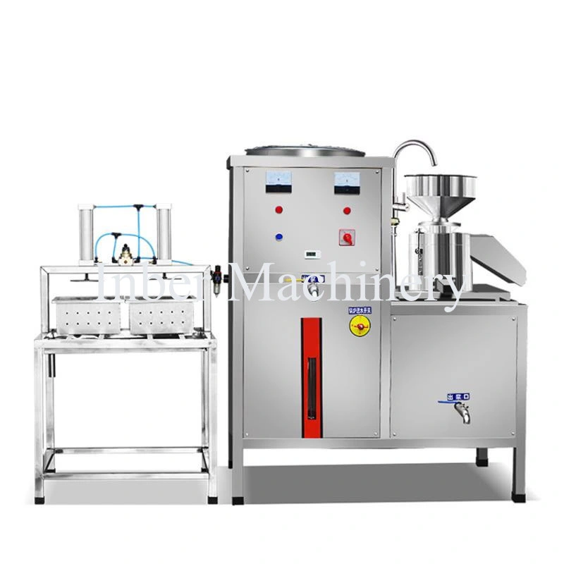 Smallest Model 60L Automatic Commercial Soymilk Tofu Soybean Milk Bean Curd Forming Making Machine Gas Heating or Electric Heating