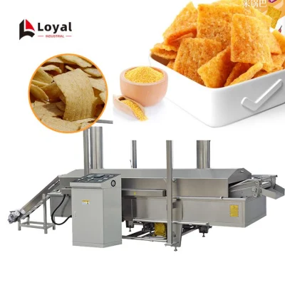 Granulés frits de haute qualité Chips Snack Ligne de traitement des aliments / Farine de blé Snack Making Machine