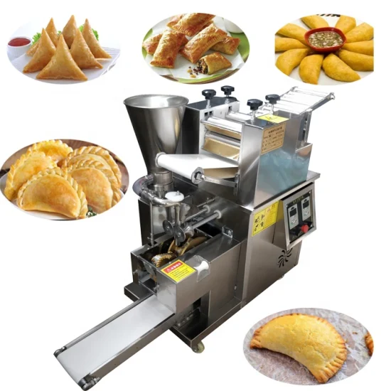 Rouleau de printemps automatique en acier inoxydable Dumpling Gyoza Wrapper Momo Wonton/Samosa/Empanada Roti Tortilla Dough Skin Making Machine