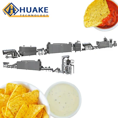 Friture Farine De Blé Snack Ligne De Production D'aliments Maïs Doritos Tortilla Chips Usine De Traitement Cone Bugles Snacks Food Making Machine